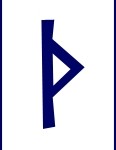 rune Thurisaz ziet eruit als doorn en hamer